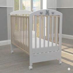 Bambino Casa Patut pentru bebeluși Bambino Casa - Bella, Naturale-Grigio (2517)