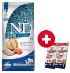 FARMINA N&D Ocean Dog Adult Medium & Maxi 12 kg +2 x FARMINA N&D Quinoa Dental Treat Weight management Medium/Maxi INGYEN!