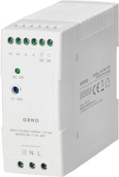 ORNO Sursă de alimentare industrială pentru șină DIN, 24VDC, 1.7A, 40W, carcasă de plastic (O-OR-PSU-1670)