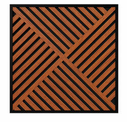 Leziter Akusztikus falpanel Deco VIII dió hatású 60x60x1, 8 cm (J01TF08-WAL) - geminiduo