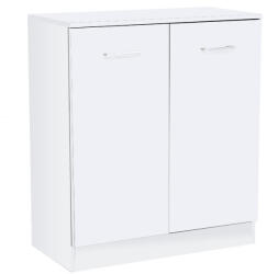 Leziter Miami komód 2 ajtós 80x92 cm fehér-fehér (LMK2AFF) - fabuland