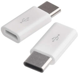 EMOS SM7023 Adapter micro USB-B 2.0 / USB-C 2.0, fehér, 2db (SM7023)