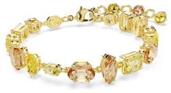 Swarovski női aranyozott kristályos karkötő GEMA - sárga Univerzális méret