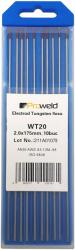 ProWELD WT20 Electrozi tungsten rosu, 2.0x150mm, 10buc