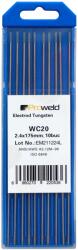 ProWELD WC20 Electrozi tungsten gri, 2.4x175mm, 10buc