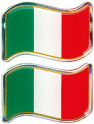 LAMPA Italia Trikolor lobogó dekoráció - 2db - 40x27mm