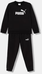 PUMA melegítő gyerek pamuttal ESS No. 1 Logo Crew Sweat Suit - fekete 176