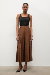 Answear. LAB női culottes nadrág lyocellel - barna M