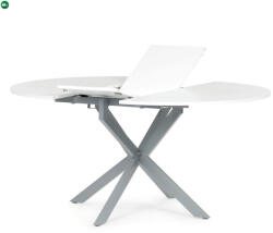 Artium Étkezőasztal bővíthető 120-160 × 120 cm melamin fehér DT-I1120 WT