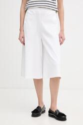 MM by Max Mara bermudanadrág női pamuttal PIOMBO - fehér XS