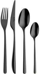 Pintinox Set de tacâmuri Florence PVD Black 24 piese, cutie cadou negru-auriu Tacam