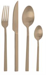 Pintinox Set de tacâmuri Duke Amber Satinato 24 piese, cutie cadou negru-aurie Tacam