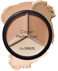 the SAEM Cover Perfection Triple Pot Concealer - 02 Contour Beige - Kontúrozó Korrektor 4.5g