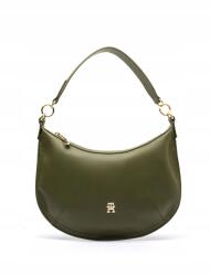 Tommy Hilfiger Chic Monogram Hobo Válltáska, Utility Olive AW0AW16687