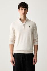 U. S. Polo Assn U. S. Polo Assn. pulóver férfi pamuttal Rich Funnel 1/4 Zip - bézs XXL