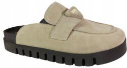 Karino Női flip-flop papucs Karino Bőr 6064 Bézs Velúr Kényelmes 39 (6064)
