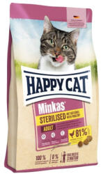 Happy Cat Minkas Sterilised Poultry - szárazeledel baromfival macskák számára 4 kg - falatozoo