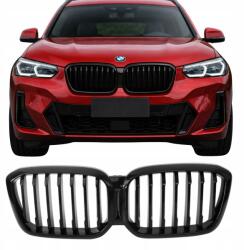  Vese Grill Bmw G01 X3 G02 X4 2022+ Lift fekete fényes 1 bordás