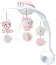 Infantino Zenélő kiságyforgó 3in1 Projector Musical Mobile Dusty Pink Infantino vetítővel és éjszakai fénnyel rózsaszín 0 hó-tól (INF302050)