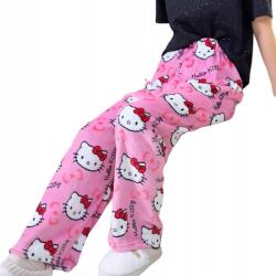  Kényelmes flanel pizsama nadrág, női pizsama nadrág, HelloKitty. L (Hello-Kitty)