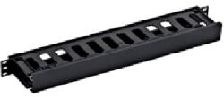  Organizator cabluri 19" , 1U, plastic, negru RAL9005 (DBK14807-B)