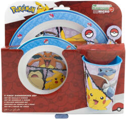 Global Licence Srl Pokémon 5 részes műanyag mikrózható étkészlet