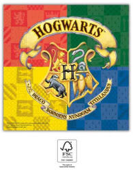 Global Licence Srl 20db 2 rétegű papírszalvéta 33x33cm HARRY POTTER HOGWARTS HOUSES