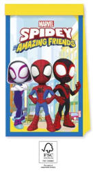 Global Licence Srl 4db papír party táska SPIDEY ÉS CSODÁLATOS BARÁTAI MARVEL