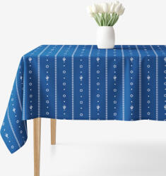 Goldea față de masă 100% bumbac - folclor albastru 100 x 100 cm Fata de masa