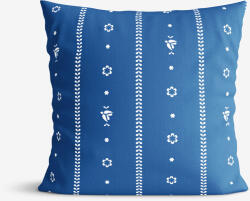 Goldea față de pernă 100% bumbac - folclor albastru 70 x 70 cm