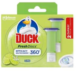 DUCK Fresh Discs WC-öblítő korong utántöltő Lime utántöltő 2x36ml