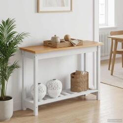vidaXL Masa de consola EKAI Alb 112 x 35 x 76 cm Lemn masiv de pin GartenMobel Dekor (42037018)