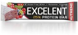 Nutrend Excelent 25% fekete ribizli-vörösáfonya ízű fehérje szelet - 85g - vitaminbolt - 679 Ft