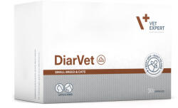 VetExpert VET EXPERT DiarVet Small Breed & Cats, supliment sistem digestiv câini, capsule VET EXPERT DiarVet Small Breed & Cats, XS-S, supliment sistem digestiv câini și pisici, cutie, 30 capsule