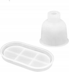  Szilikon öntőforma váza és műgyanta állvány öntéséhez, Diy (B0CTXYXBTP)