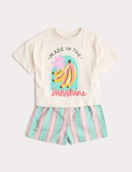 Marks & Spencer Пижама от чист памук със свободни ръкави (1-8 години) Marks & Spencer синя Marks & Spencer | Sin | Момчешки | 3-4 години