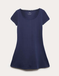 Marks & Spencer Рокля с дантелен кант и висок процент памук (6-16 години) Marks & Spencer морска синя Marks & Spencer | Sin | Момичешки | 7-8 години