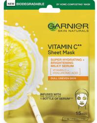 Garnier Masca servetel cu Vitamina C pentru super hidratare si iluminare, 28g, Garnier Masca de fata