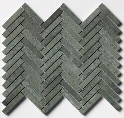 Settimo Mozaic Herringbone marmura Verde Tia, 26, 5x32, 5x1 cm (TK008)