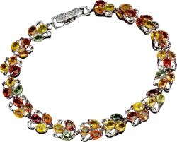 Frumoasa Venetiana Bratara argint safir multicolor (C3506)