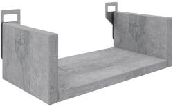 FDY Etajera de perete Dervana din PAL melaminat, gri ciment, 30x15x10 cm Raft