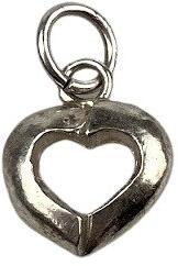 Flippy Pandantiv din Argint 925, Jolie Silver, Model Inima Conturata, Design Delicat, 18x12 mm, Greutate 0.9 g, Argintiu (05802)