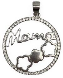 Flippy Pandantiv, Jolie Silver, Argint 925, Model Mama (cerc cu flori), Zirconiu, 22 x 22 mm, 3.1 g (13367)