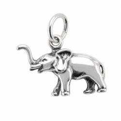 Flippy Pandantiv din Argint 925, Model Elefant Patinat, Bijuterie cu Detalii Conturate si Finisaj Antichizat, Argintiu (05912)