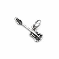 Flippy Pandantiv din Argint 925, Jolie Silver, Model Chitara, Bijuterie Decorativa cu Tema Muzicala, Greutate 0.69 g, Argintiu (05163)