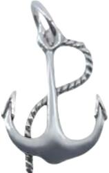 Flippy Pandantiv, Jolie Silver, Argint 925, Model Ancora, 22 x 14 mm, 0.8 g (05898)