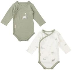 Bimbidreams Бебешки бодита с дълъг ръкав Bimbidreams - Trex, 2 броя, 0-1 м (8499000799328) - baby
