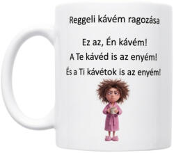  Reggeli kávém ragozása-fehér bögre