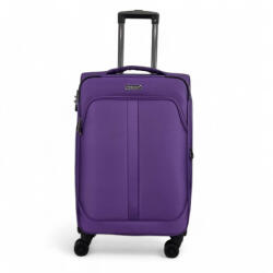 Diplomat Valiză de Călătorie Medie The Lisbon Collection Material Textil Violet cu 4 Roți (ZC208) Valiza