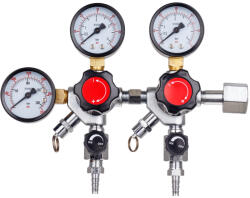 Technic Reductor de Presiune CO2 Profesional cu 2 Circuite și 3 Manometre (MKN-251)